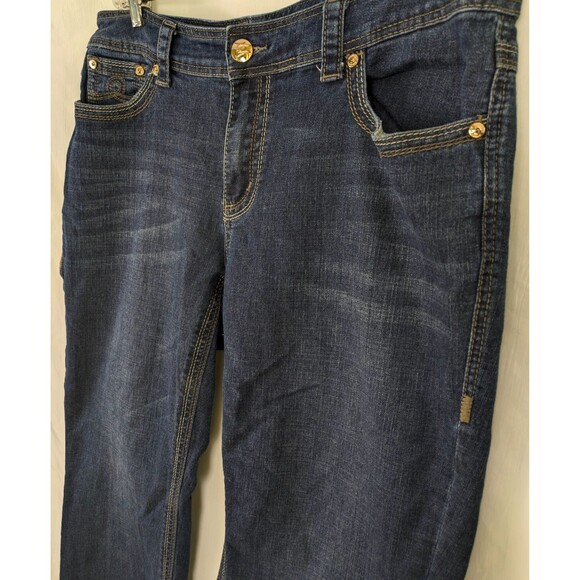 Melissa McCarthy Seven7 Womens 18W Bootcut Jeans Dark Wash Blue Stretch - Picture 3 of 10